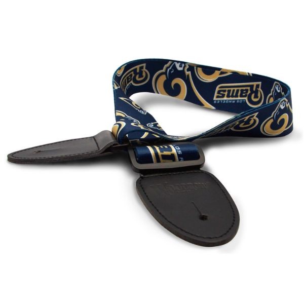 Woodrow Music - Los Angeles Rams Premium Guitar Straps - 5 For $20.00 - Wholesale Los Angeles Rams Products - Rams Merchandise 2