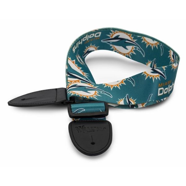 Woodrow Music - Miami Dolphins Premium Guitar Straps - 5 For $20.00 - Wholesale Miami Dolphins Products - Dolphins Merchandise 2