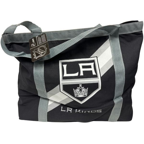 Los Angeles Kings Tailgate Bag - Oversized 20"x13" Canvas Zippered Tote - Slight Oxidation On Zipper - 12 For $24.00 - Los Angeles Kings