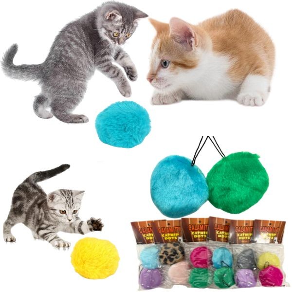 Calamity Pet - Catnip Dots - 2Pack Assorted Colors - 36 For $21.60