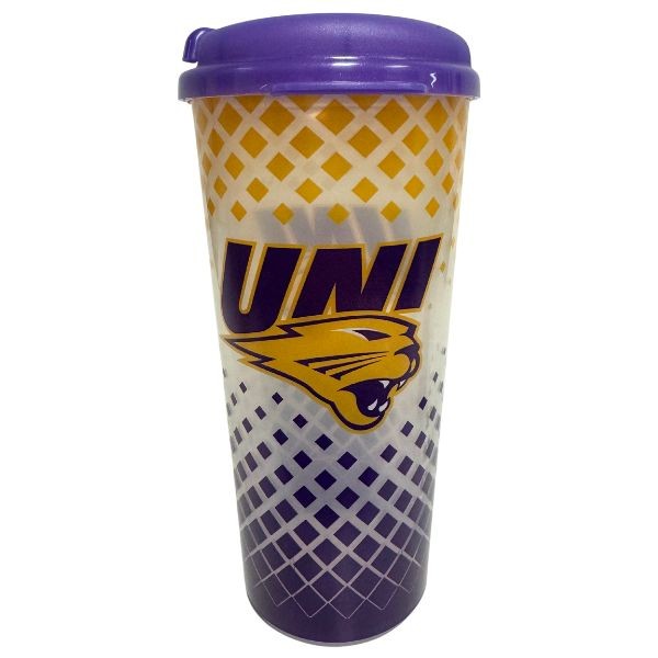 University Of Northern Iowa Tumblers - 24OZ Grid Style - Double Walled - 6 For $21.00 - Iowa Hawkeyes