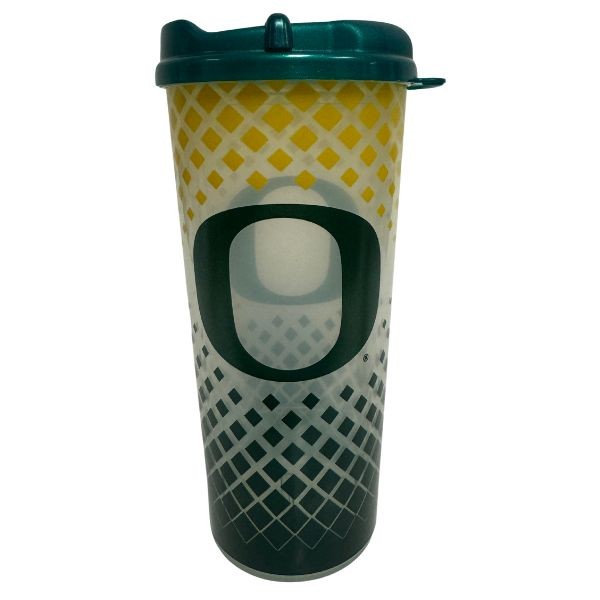 Oregon Ducks Tumblers - 24OZ Grid Style - Double Walled - 6 For $21.00 - Oregon Ducks