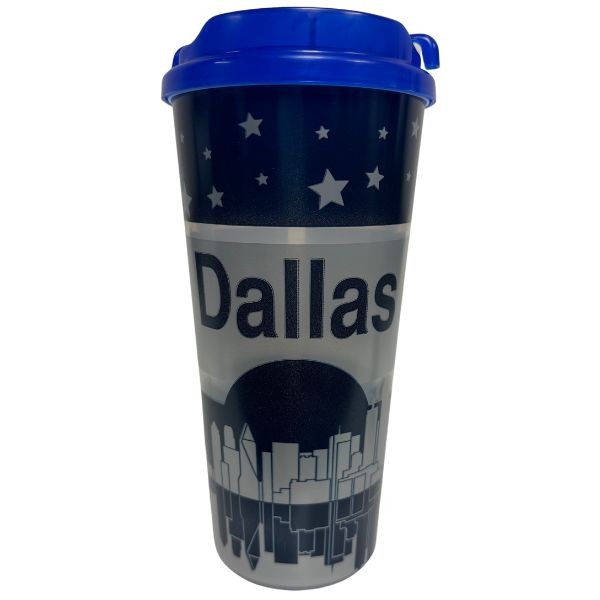 City Of Dallas Tumblers - 24OZ Grid Style - Double Walled - 6 For $21.00 - Wholesale Dallas Cowboys Product - Cowboys Merchandise 2