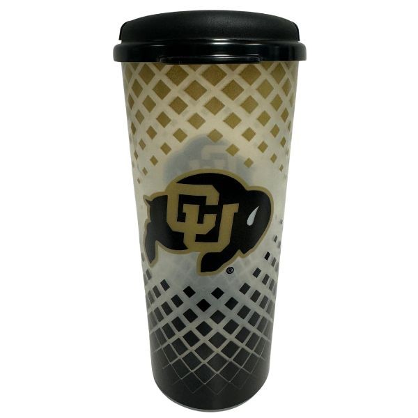 Colorado Buffaloes Tumblers - 24OZ Grid Style - Double Walled - 6 For $21.00 - Colorado Buffaloes