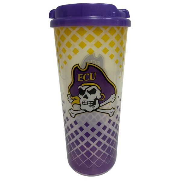 ECU Pirates Tumblers - 24OZ Grid Style - Double Walled - 6 For $21.00 - East Carolina Pirates