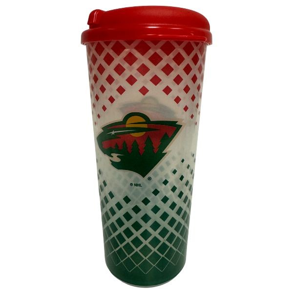 Minnesota Wild Tumblers - 24OZ Grid Style - Double Walled - 6 For $21.00 - Minnesota Wild