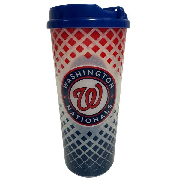 Washington Nationals Tumblers - 24OZ Grid Style - Double Walled - 6 For $21.00 - Wholesale Washington Nationals Products - Nationals Products