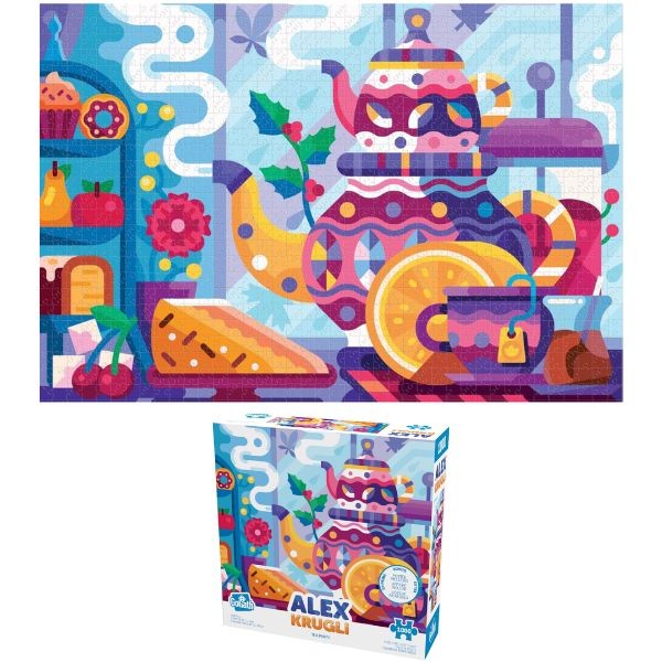 Alex Krugli Puzzles - 500PC Goliath Tea Party - Poster Included - 5 For $20.00