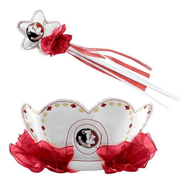 Florida State Seminoles - Team Logo Tiara and Princess Wand SET - 12 Sets For $30.00 - Florida State