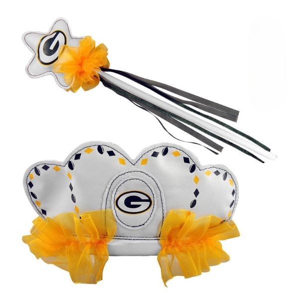 Green Bay Packers - Team Logo Tiara and Princess Wand SET - 12 Sets For $30.00 - Wholesale Green Bay Packers Products - Packers Merchandise