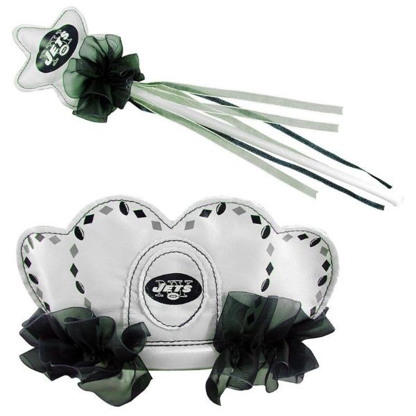New York Jets - Team Logo Tiara and Princess Wand SET - 12 Sets For $30.00 - Wholesale New York Jets Products - Jets Merchandise 2