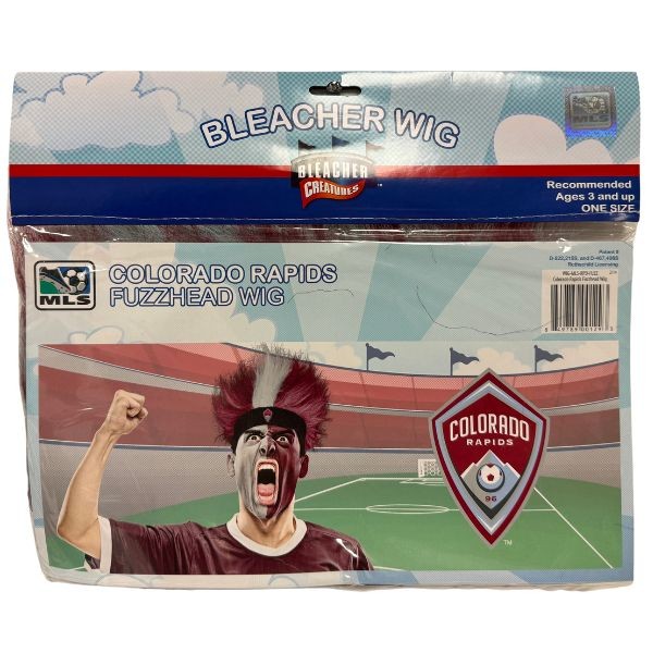 Colorado Rapids Fan Wig - Bleacher Creatures - Team Logo - 12 For $24.00 - Wholesale Denver Broncos Products - Denver Merchandise