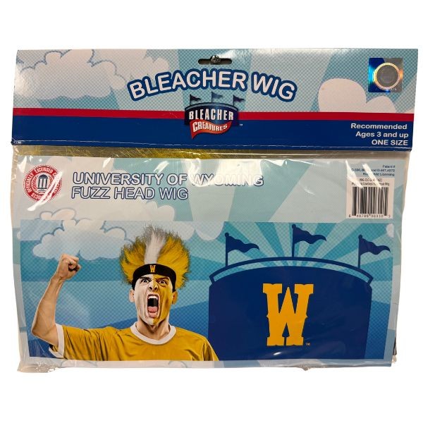 Wyoming Cowboys Fan Wigs - Bleacher Creatures - Team Logo - 12 For $24.00 - Wyoming Cowboys