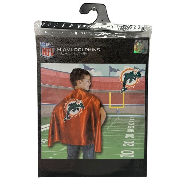 Miami Dolphins Cape - The Hero Cape - 12 For $30.00 - Wholesale Miami Dolphins Products - Dolphins Merchandise