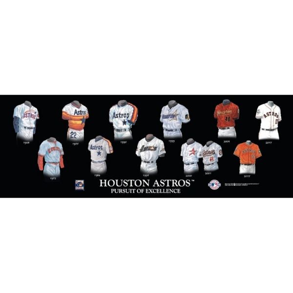 Houston Astros - 23.5"x8" Wood - Team Legacy Plaque - 4 For $30.00 - Wholesale Houston Astros Products - Astros Merchandise