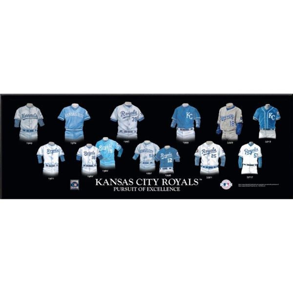 Kansas City Royals - 23.5"x8" Wood - Team Legacy Plaque - 4 For $30.00 - Wholesale Kansas City Royals Products - Royals Merchandise