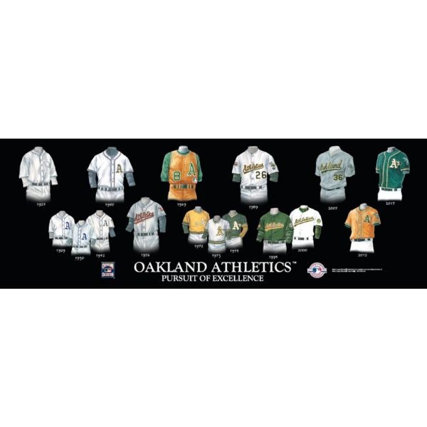Oakland Athletics - 23.5"x8" - Team Legacy Plaque - 4 For $30.00 - Wholesale Oakland Athletics Products - Athletics Merchandise