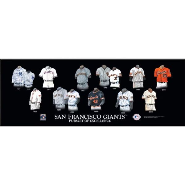 San Francisco Giants - 23.5"x8" - Team Legacy Plaque - 4 For $30.00 - Wholesale San Francisco Giants Products - Giants Merchandise