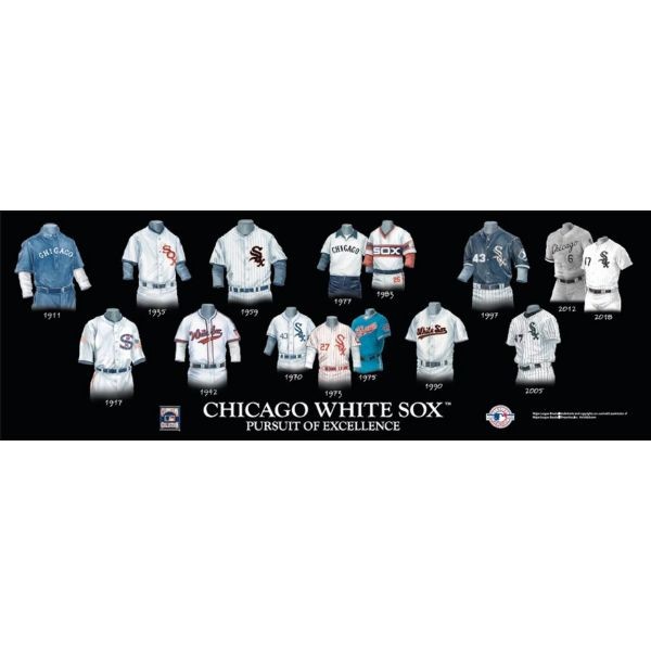 Chicago White Sox - 23.5"x8" Wood - Team Legacy Plaque - 4 For $30.00 - Wholesale Chicago White Sox Products - White Sox Merchandise