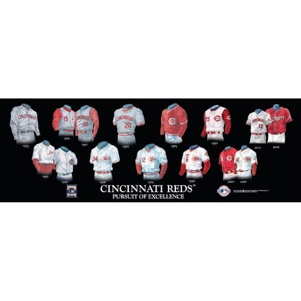 Cincinnati Reds - 23.5"x8" Wood - Team Legacy Plaque - 4 For $30.00 - Wholesale Cincinnati Reds Products - Reds Merchandise