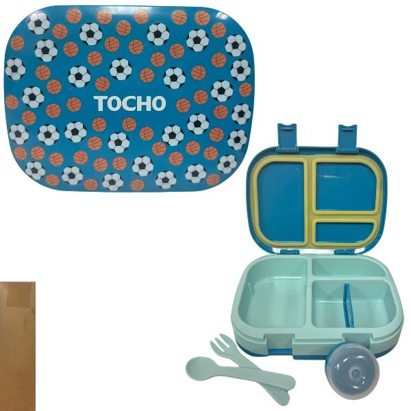 Tocho Lunch Designs - Premium Bento With Bowl and Silicone Utensils - Patterns May Vary - 6 For $30.00