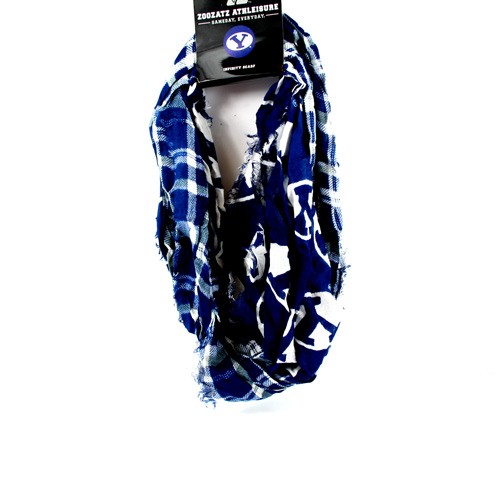BYU Scarves - Tartan Logo Infinity Scarves - 2 For $15.00 - BYU