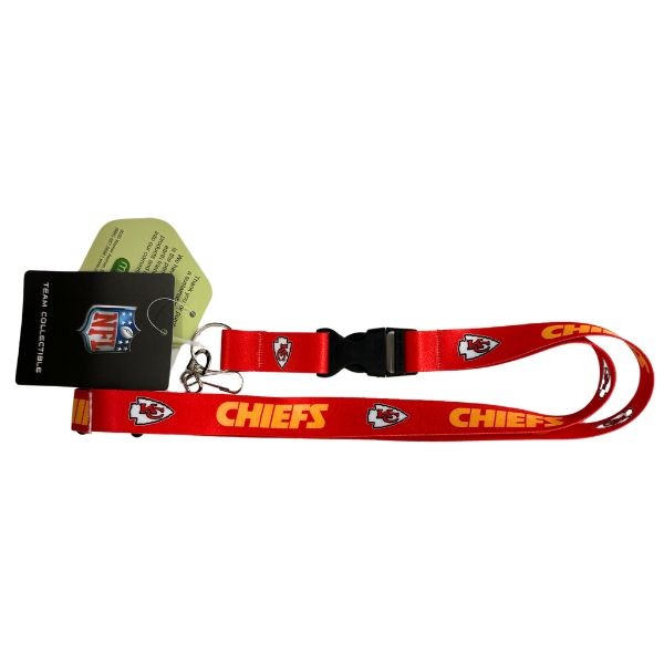 Kansas City Chiefs Lanyards - Mojo Earth Style - 6 For $15.00 - Wholesale Kansas City Chiefs Product - Chiefs Merchandise