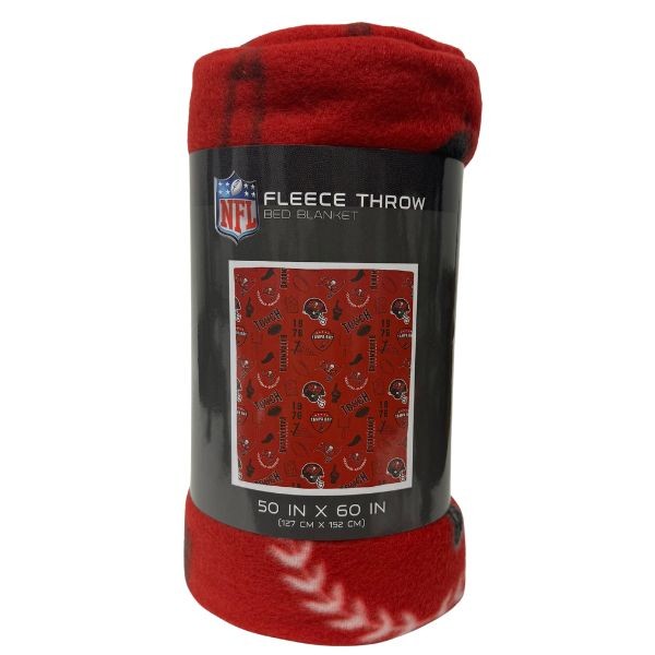 Tampa Bay Buccaneers Blankets - Collage ICON Style - 50"x60" Polar Fleece - 4 For $36.00 - Wholesale Tampa Bay Buccaneers Products - Buccaneers Merchandise