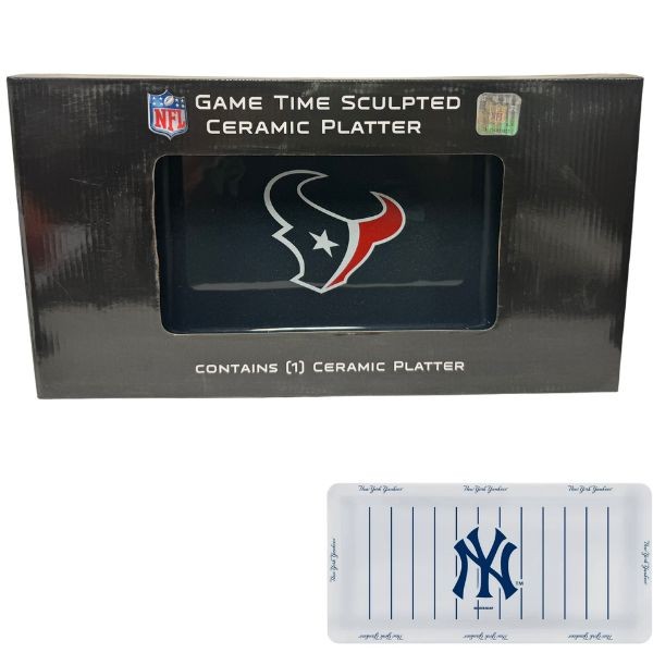 Houston Texans - Ceramic Team Logo Serving Platter - 4 For $20.00 - Wholesale Houston Texans Products - Texans Merchandise