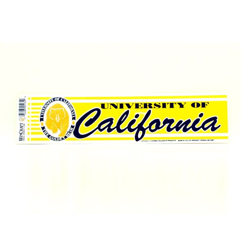 Cal State Golden Bears Bumper Stickers - 3"x12" Win Style - 12 For $18.00 - Cal