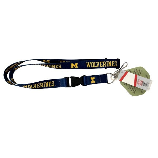 Michigan Wolverines Lanyards - Mojo Earth Style - 12 For $30.00 - Michigan