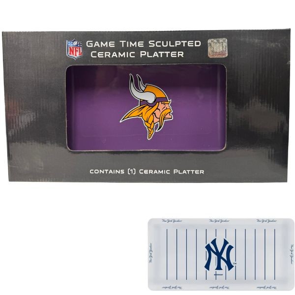 Minnesota Vikings - Ceramic Team Logo Serving Platter - 4 For $20.00 - Wholesale Minnesota Vikings Products - Vikings Merchandise 2