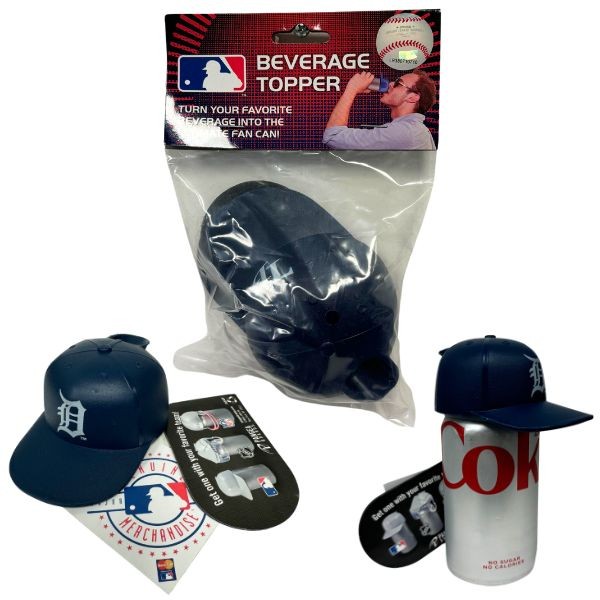 Tampa Bay DRays Beverage Toppers - The Helmet Spout That Clips To Your Can - 12 For $30.00 - Wholesale Tampa Bay Rays Products - Rays Merchandise