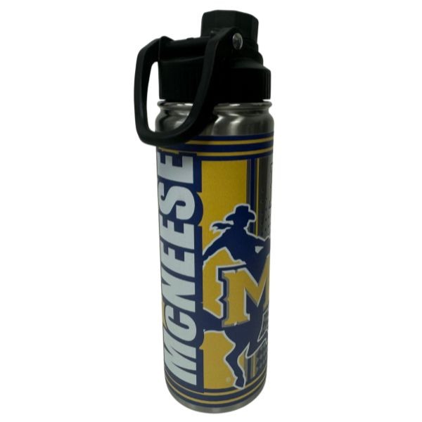 McNeese State University Water Bottle - 21OZ Twist Top Stainless Digital Hero - 3 For $30.00 - Other Teams