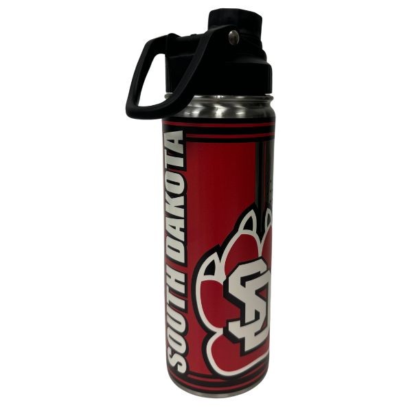 South Dakota Coyotes Water Bottle - 21OZ Twist Top Stainless Digital Hero - 3 For $30.00 - South Dakota Coyotes