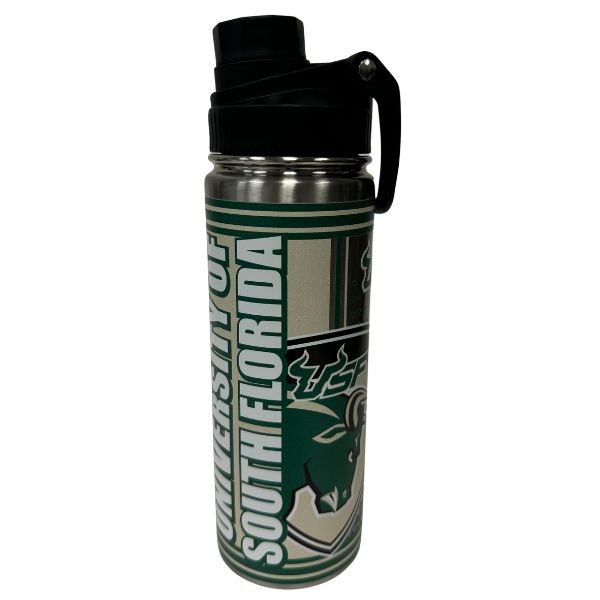 Southern Florida Bulldogs Water Bottle - 21OZ Twist Top Stainless Digital Hero - 3 For $30.00 - Other Teams