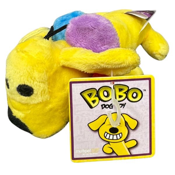 BoBo Pet Toy - Multi-Pet Yellow Dog Pet Toy Squeaker - 12 For $24.00