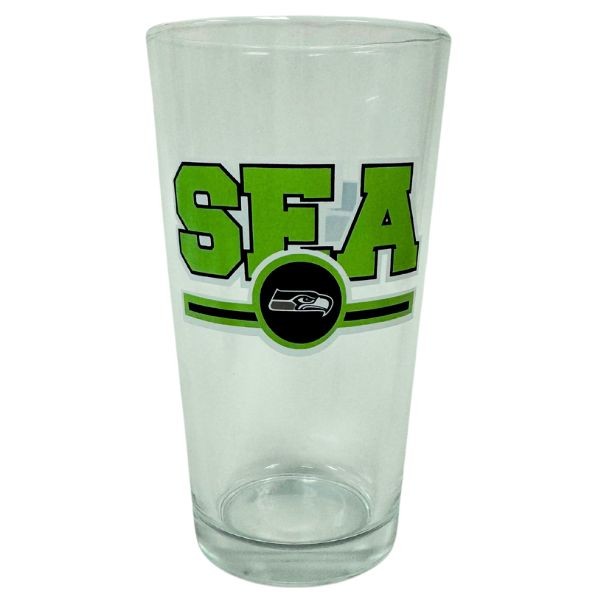 The Letterman Pint - 16OZ Seattle Seahawks Glass Pint - 6 For $21.00 - Wholesale Seattle Seahawks Product - Seahawks Merchandise 2