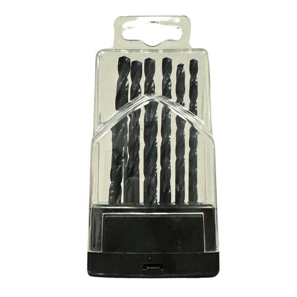 Jobbers 13PC Drill Bit Set - 118 DEG High Speed Metal Drilling - Black/Clear Case - 12 Sets For $30.00