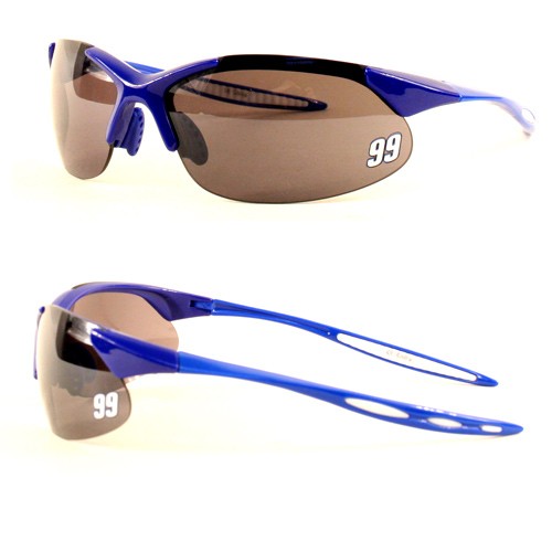 Carl Edwards - #99 Blue/White Sport Blade Style Sunglasses - 12 Pair For $48.00