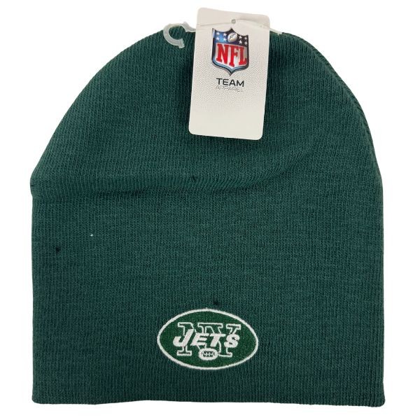 New York Jets Winter Knits - Green Onfield Fan Beanies - 6 For $36.00 - Wholesale New York Jets Products - Jets Merchandise