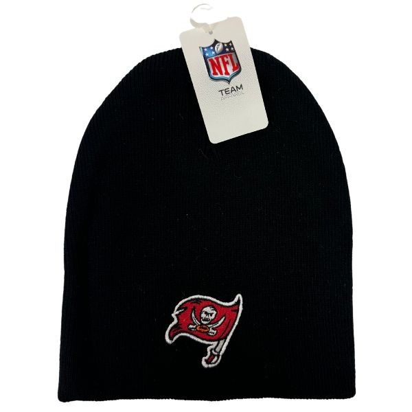 Tampa Bay Buccaneers Winter Knits - Black Onfield Fan Beanies - 6 For $36.00 - Wholesale Tampa Bay Buccaneers Products - Buccaneers Merchandise 2