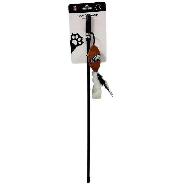 Philadelphia Eagles Pet Toys - 18" Plush Feather Cat Wands - 12 For $30.00 - Wholesale Philadelphia Eagles Product - Eagles Merchandise