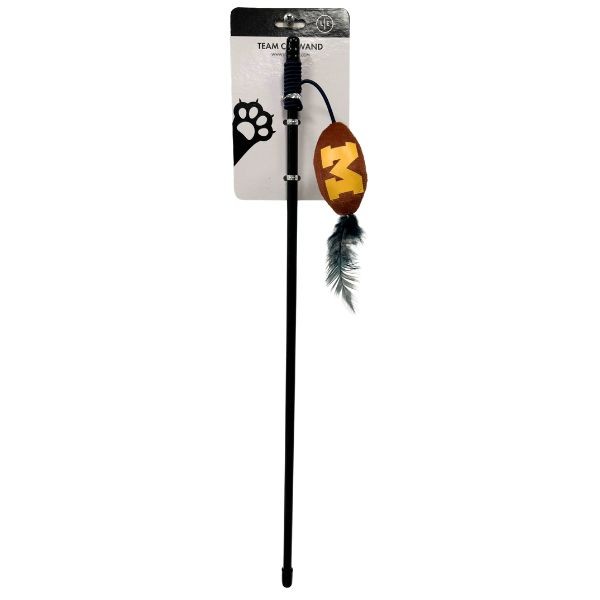 University Of Minnesota Gophers Pet Toys - 18" Plush Feather Cat Wands - 12 For $30.00 - Minnesota Gophers
