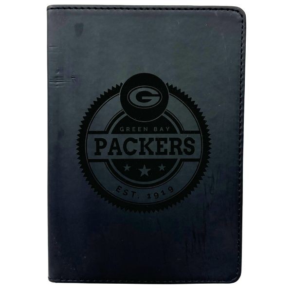Green Bay Packers 8"x5.5 Journals - 100 Page College Ruled - Leather Cover Bounded Journals - 6 For $21.00 - Wholesale Green Bay Packers Products - Packers Merchandise 2