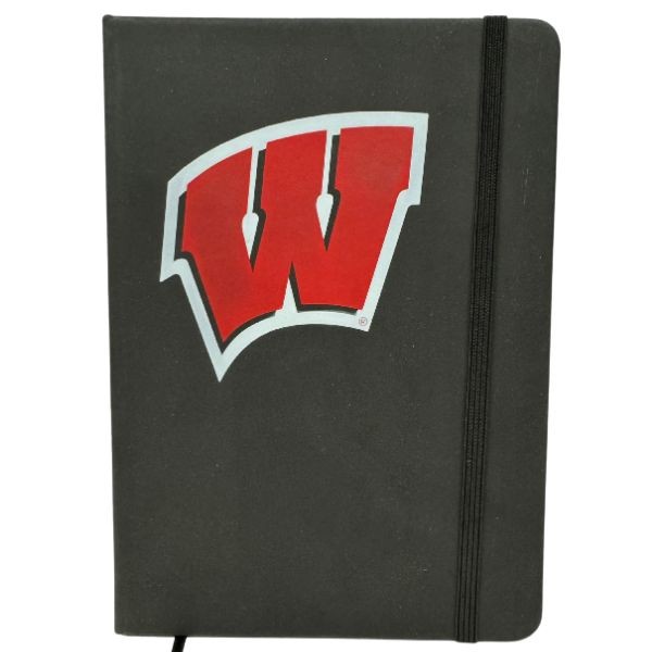 Wisconsin Badgers 7"x5" Journals - 75 Page Leather Cover Bounded Journals - 6 For $21.00 - Wisconsin Badgers