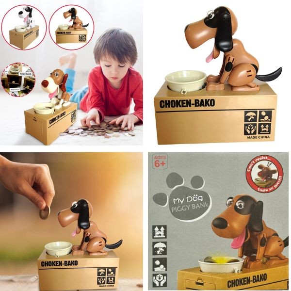 My Dog Piggy Bank - Solid Packaging - Colors May Vary - 6.5" Electronic Bank - Batteries Required - 6 For $33.00