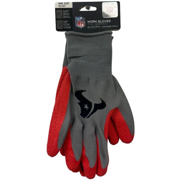 Houston Texans Gloves - Team GRIPPER Gloves - 12 Pair For $36.00 - Wholesale Houston Texans Products - Texans Merchandise 2