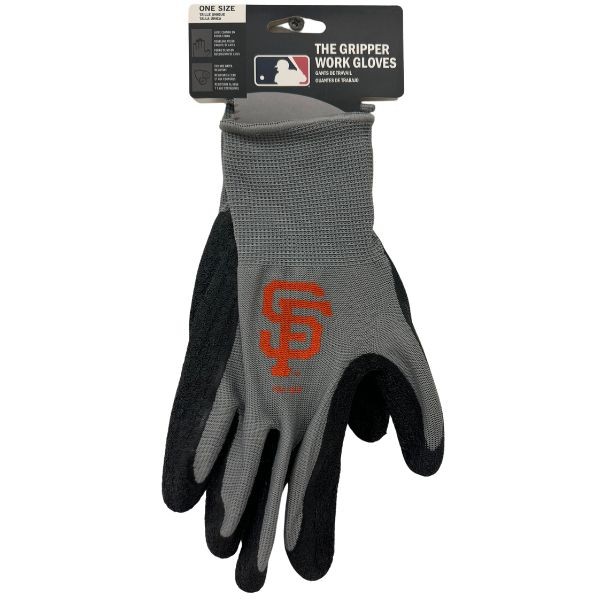 San Francisco Giants Gloves - Team GRIPPER Gloves - 12 Pair For $36.00 - Wholesale San Francisco Giants Products - Giants Merchandise