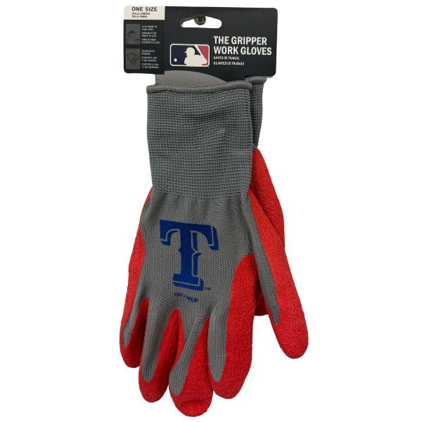 Texas Rangers Gloves - Team GRIPPER Gloves - 12 Pair For $36.00 - Wholesale Texas Rangers Products - Rangers Merchandise